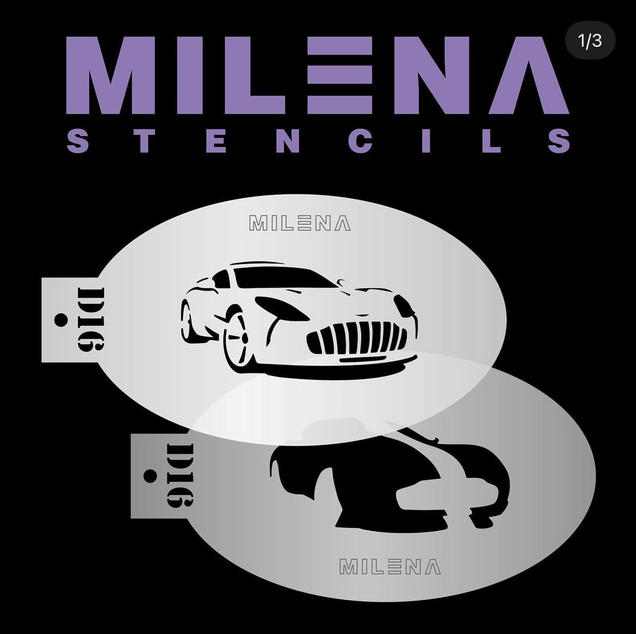 Milena Face Painting Stencils D16