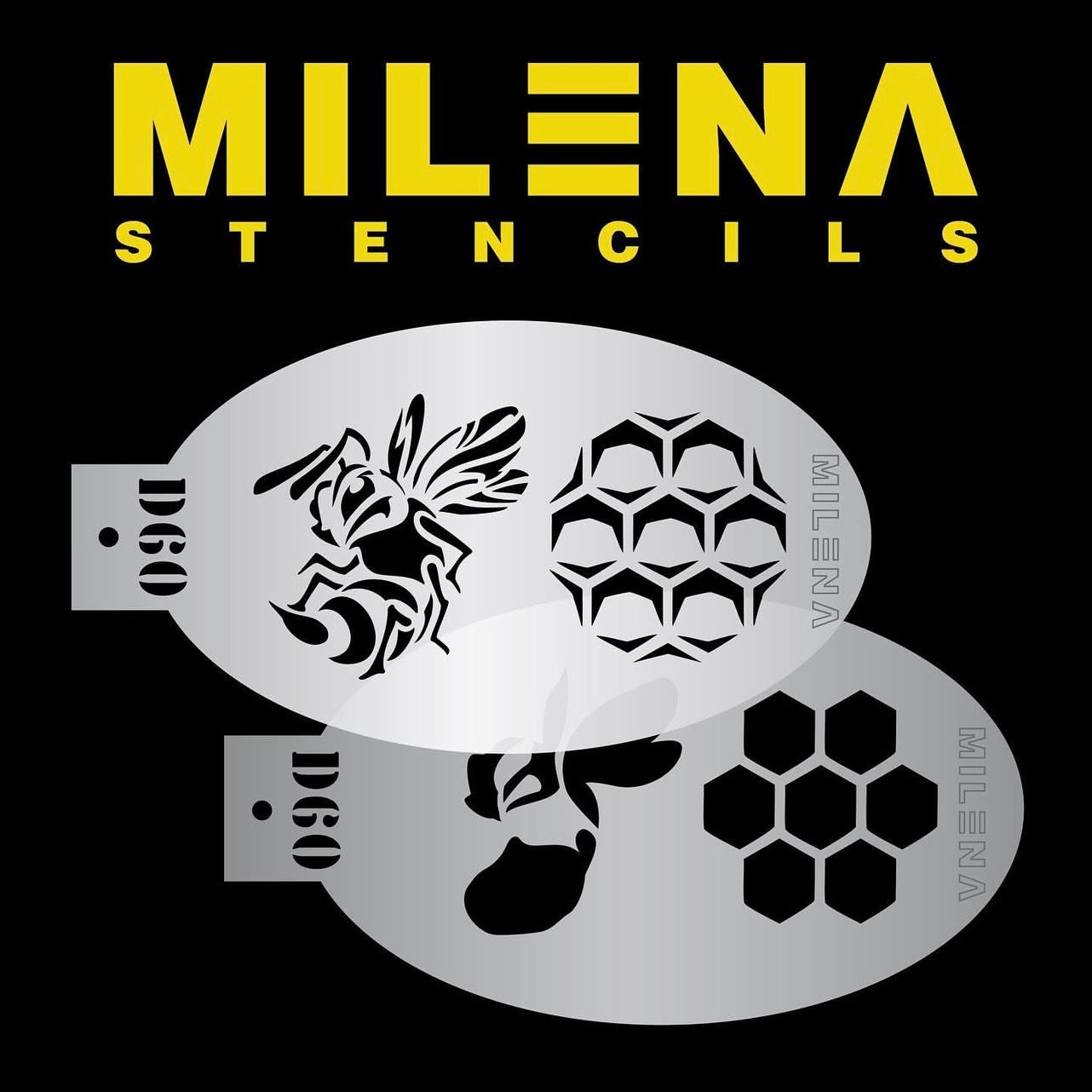 Milena Face Painting Stencils D60