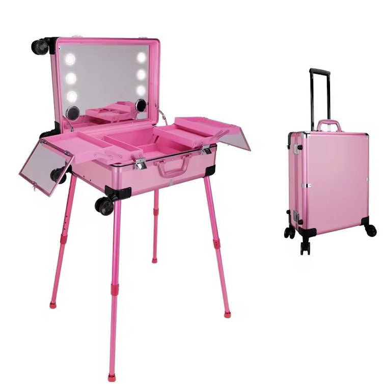 Face Painting Portable Station 24 inches with LED Lights Pink