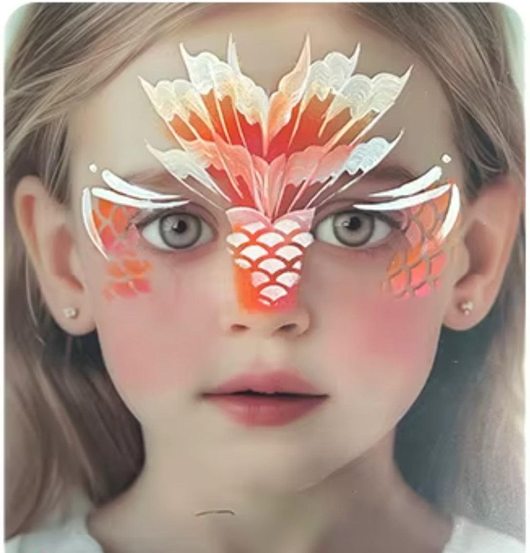 Reusable Face Painting Practice & Display Board- Girl Front View