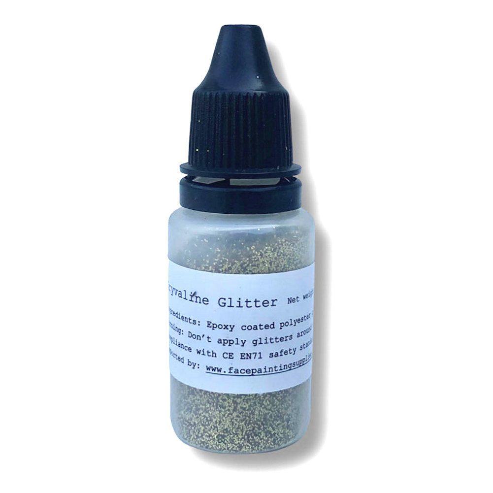 Glitter Tattoo Dust Gold - Kryvaline Body Art Makeup | Glitter Tattoos, Face & Body Paint, Design - Kryvaline Body Art Makeup