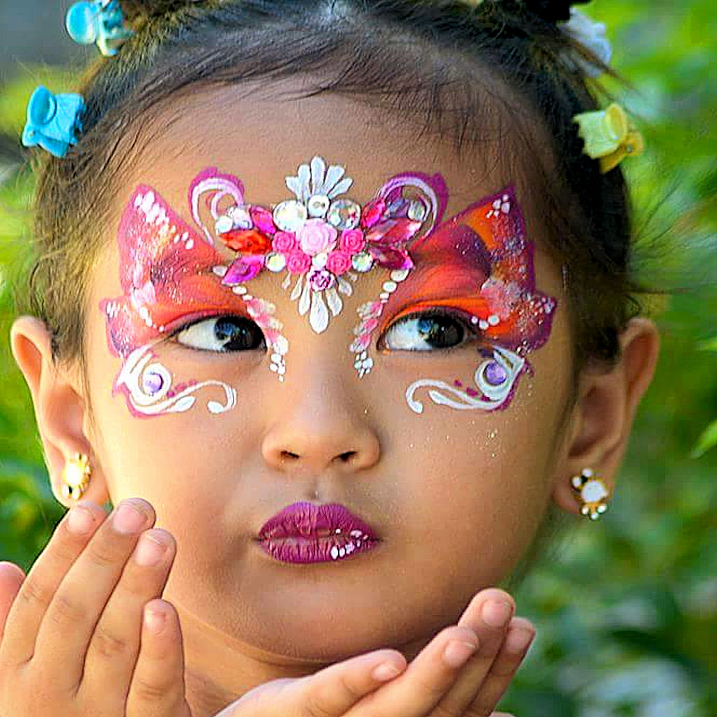 Face and Body Painting Palette with 12 Common Colors 10g each - Kryvaline Body Art Makeup | Glitter Tattoos, Face & Body Paint, Design - Kryvaline Body Art Makeup