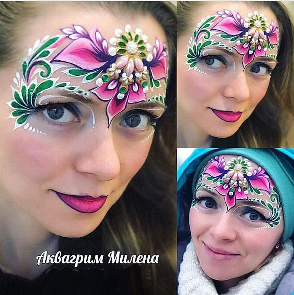 Kryvaline One Stroke 30g Split Cakes Pleasure - Kryvaline Body Art Makeup | Glitter Tattoos, Face & Body Paint, Design - Kryvaline Body Art Makeup