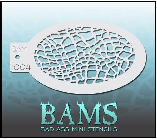 Bad Ass Mini Stencils 1004 - Kryvaline Body Art Makeup | Glitter Tattoos, Face & Body Paint, Design - Kryvaline Body Art Makeup