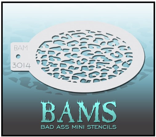 Bad Ass Mini Stencils 3014 - Kryvaline Body Art Makeup | Glitter Tattoos, Face & Body Paint, Design - Kryvaline Body Art Makeup