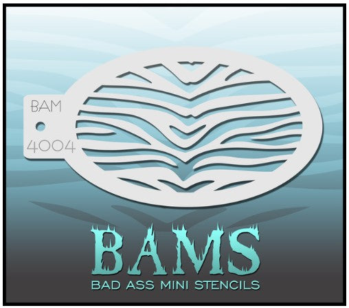 Bad Ass Mini Stencils 4004 - Kryvaline Body Art Makeup | Glitter Tattoos, Face & Body Paint, Design - Kryvaline Body Art Makeup