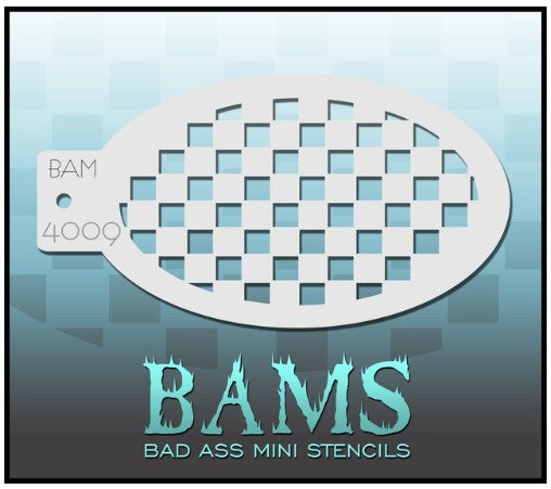 Bad Ass Mini Stencils 4009 - Kryvaline Body Art Makeup | Glitter Tattoos, Face & Body Paint, Design - Kryvaline Body Art Makeup