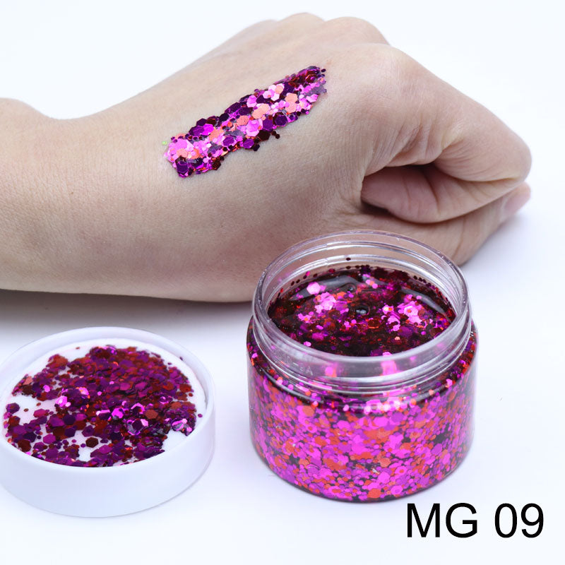Glitter Gels MG09 40ml - Kryvaline Body Art Makeup | Glitter Tattoos, Face & Body Paint, Design - Kryvaline Body Art Makeup