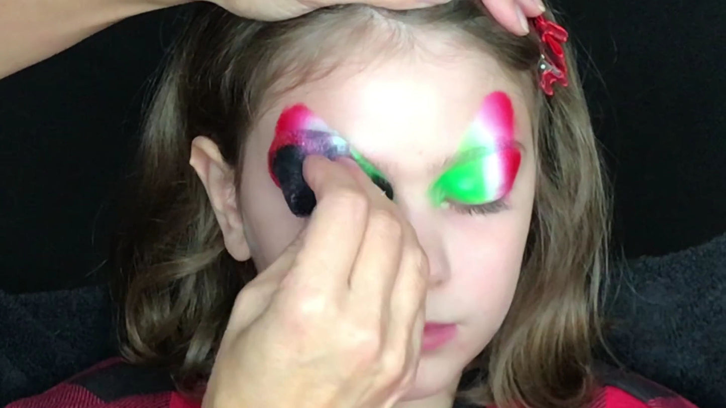 Black Petal Sponges Medium 20 Pieces - Kryvaline Body Art Makeup | Glitter Tattoos, Face & Body Paint, Design - Kryvaline Body Art Makeup