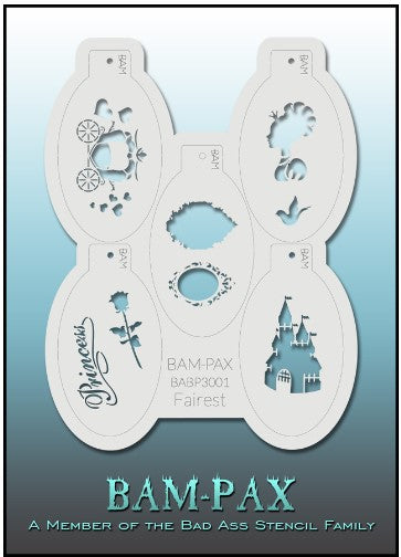 PAX Stencils 3001 - Kryvaline Body Art Makeup | Glitter Tattoos, Face & Body Paint, Design - Kryvaline Body Art Makeup