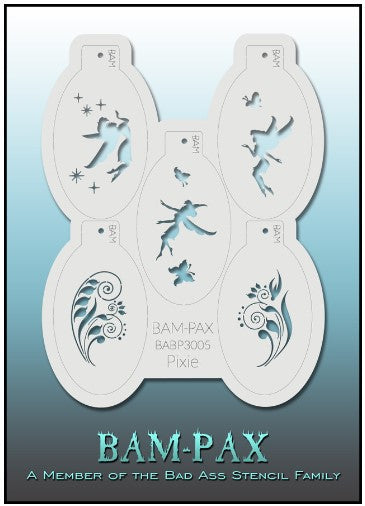 PAX Stencils 3005 - Kryvaline Body Art Makeup | Glitter Tattoos, Face & Body Paint, Design - Kryvaline Body Art Makeup