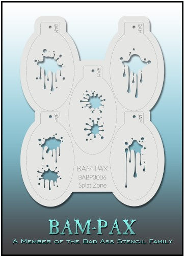 PAX Stencils 3006 - Kryvaline Body Art Makeup | Glitter Tattoos, Face & Body Paint, Design - Kryvaline Body Art Makeup