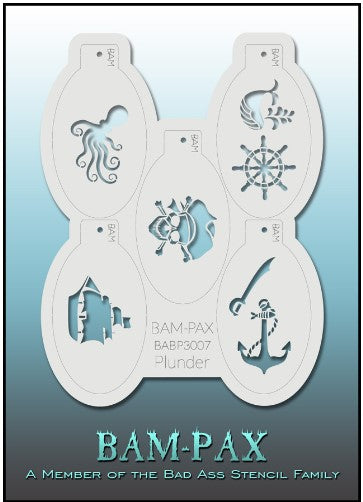 PAX Stencils 3007 - Kryvaline Body Art Makeup | Glitter Tattoos, Face & Body Paint, Design - Kryvaline Body Art Makeup