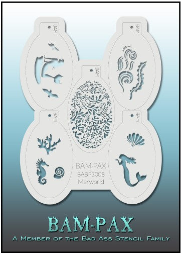 PAX Stencils 3008 - Kryvaline Body Art Makeup | Glitter Tattoos, Face & Body Paint, Design - Kryvaline Body Art Makeup