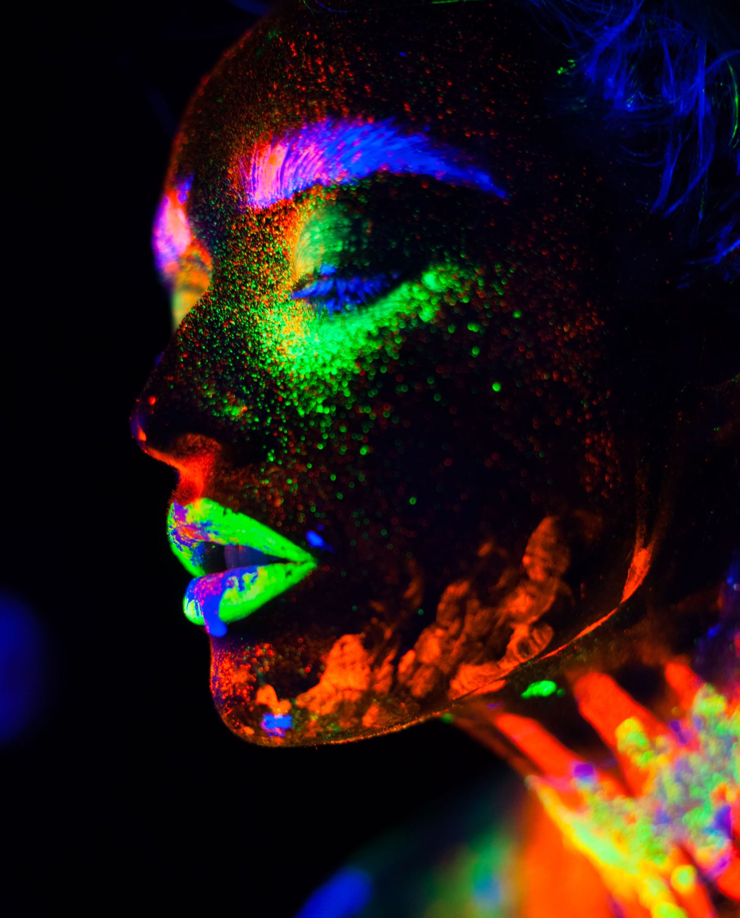 Hybrid Aribrush Paints Neon Set - Kryvaline Body Art Makeup | Glitter Tattoos, Face & Body Paint, Design - Kryvaline Body Art Makeup