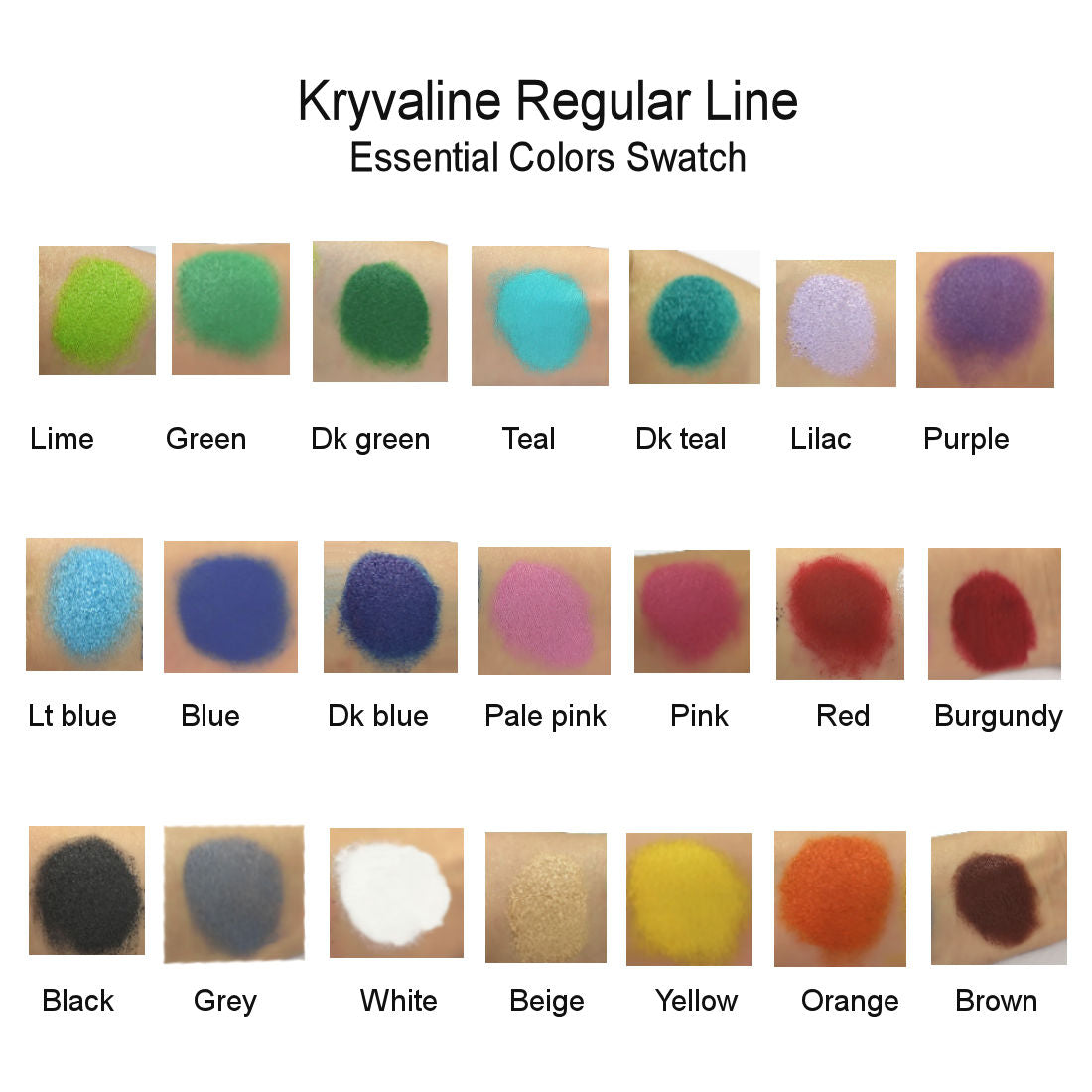 Regular Essential Colors 30g Teal - Kryvaline Body Art Makeup | Glitter Tattoos, Face & Body Paint, Design - Kryvaline Body Art Makeup