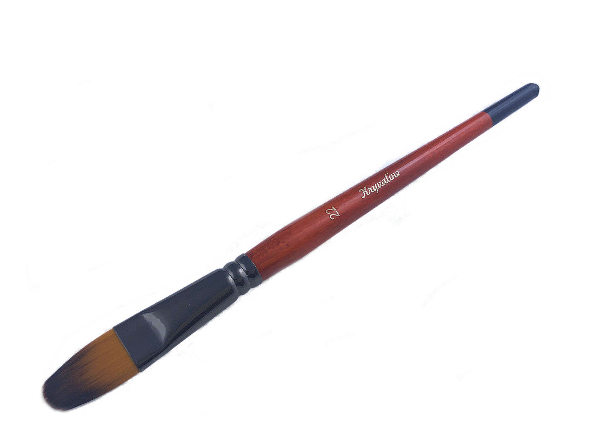 3/4 Inches Filbert Brush Red Wood Handle – Kryvaline Body Art Makeup