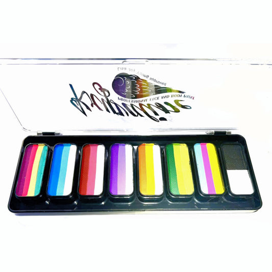 Face Painting Split Cake Palette with 8 one stroke cakes 10g each