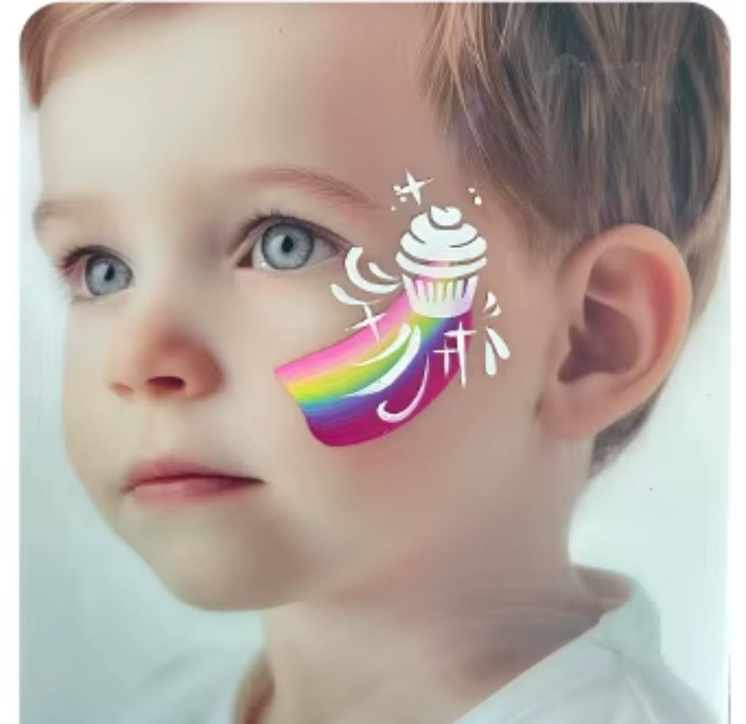 Reusable Face Painting Practice & Display Board- Boy Side View