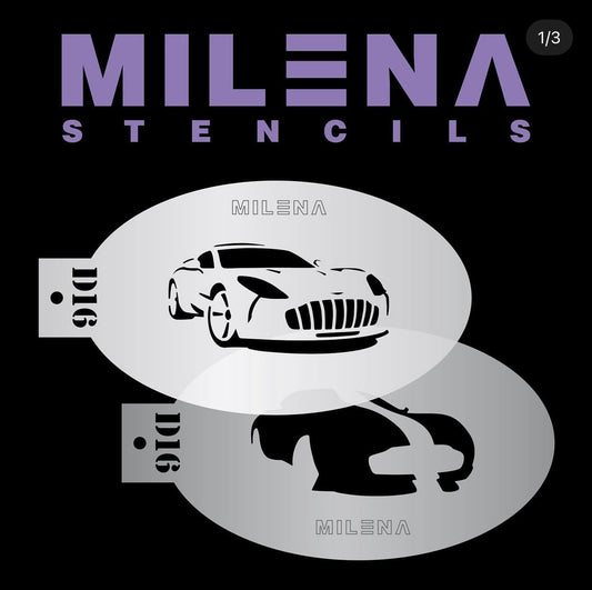 Milena Face Painting Stencils D16