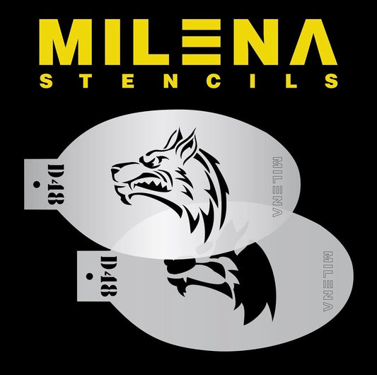 Milena Face Painting Stencils D48