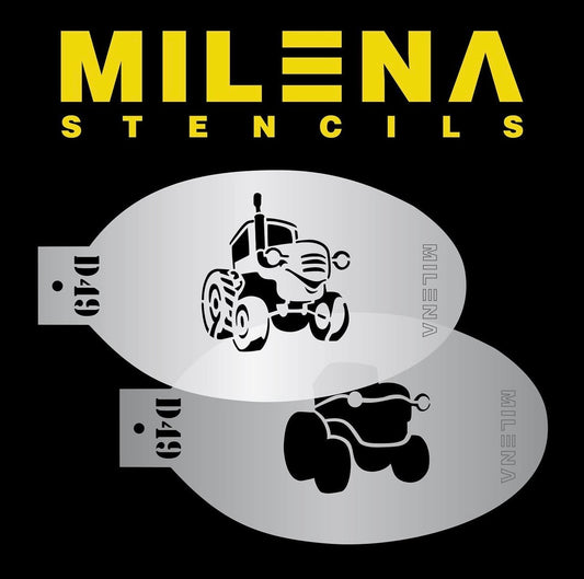 Milena Face Painting Stencils D49