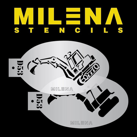 Milena Face Painting Stencils D53
