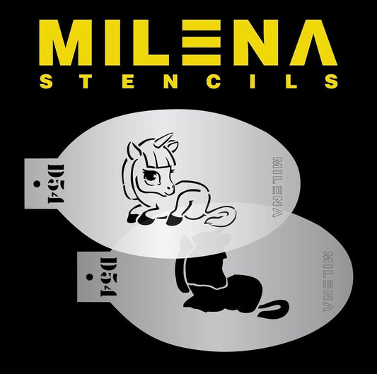 Milena Face Painting Stencils D54