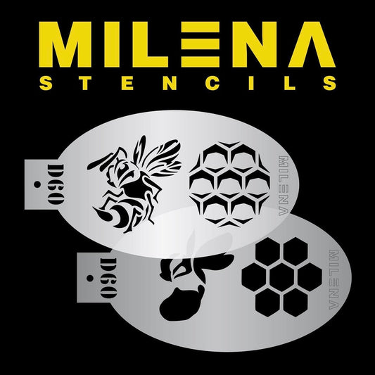 Milena Face Painting Stencils D60