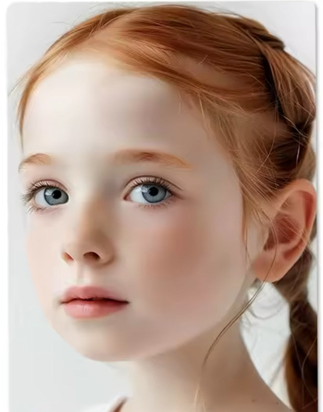 Reusable Face Painting Practice & Display Board- Girl Side View