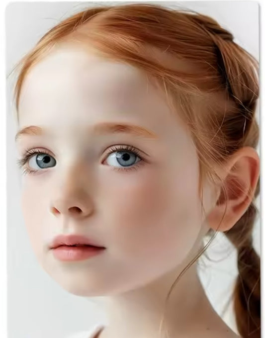 Reusable Face Painting Practice & Display Board- Girl Side View