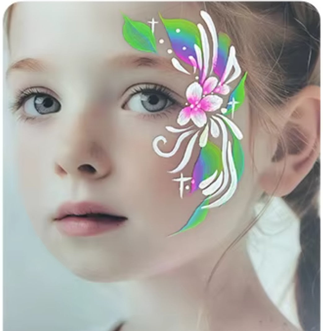 Reusable Face Painting Practice & Display Board- Girl Side View