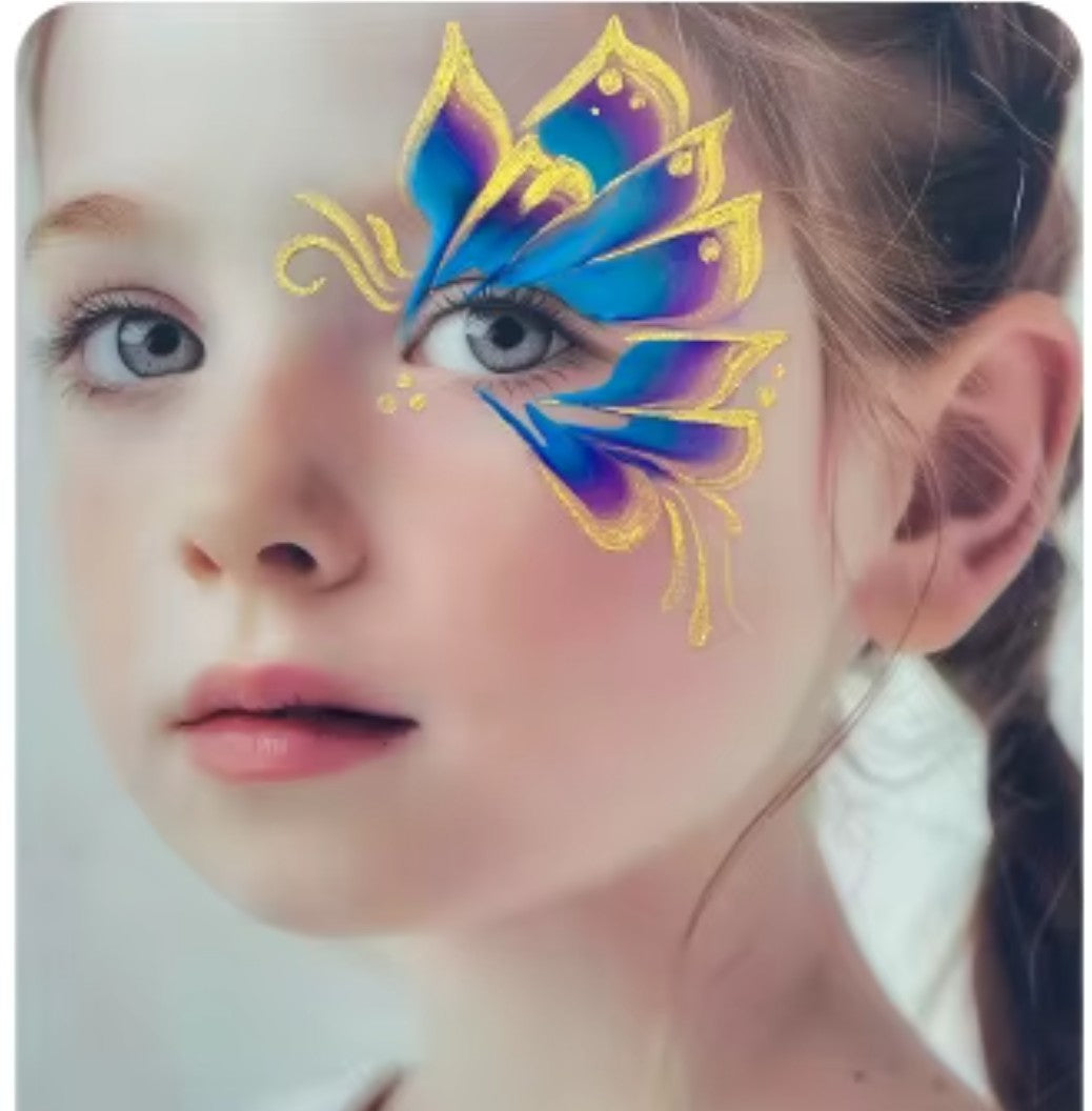 Reusable Face Painting Practice & Display Board- Girl Side View