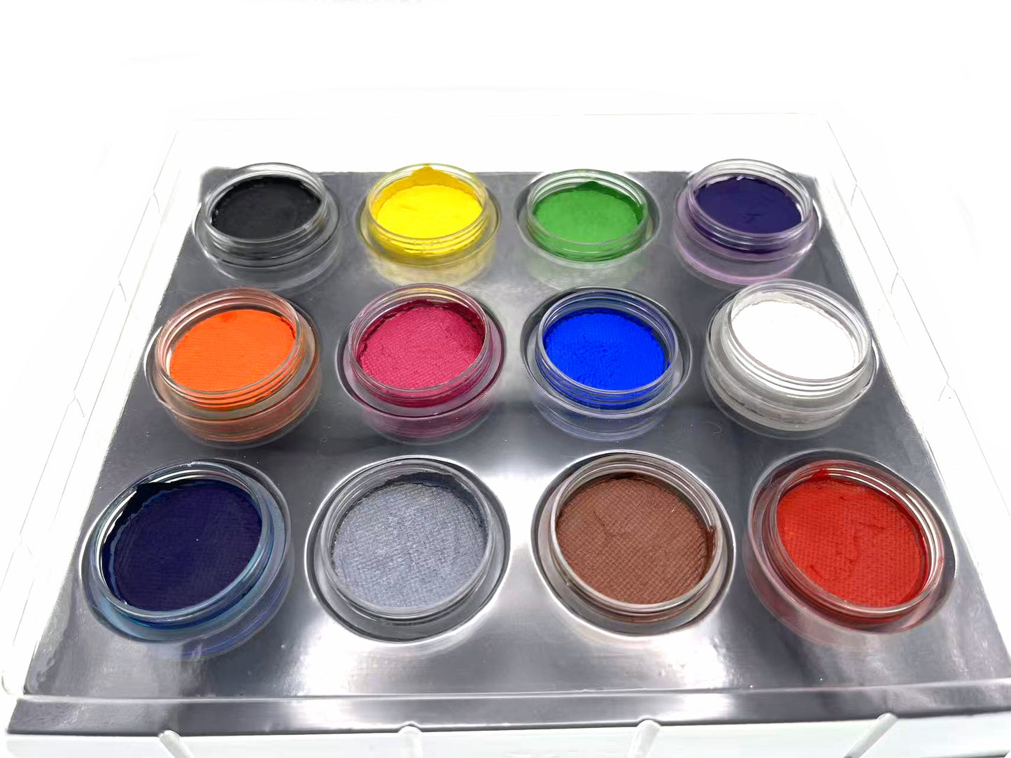 Kryvaline Creamy Line Matte Face Paint Kit 12 Colors 10g Each