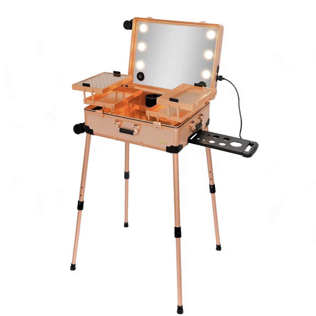 Face Painting Portable Station 24 inches with LED Lights Orange