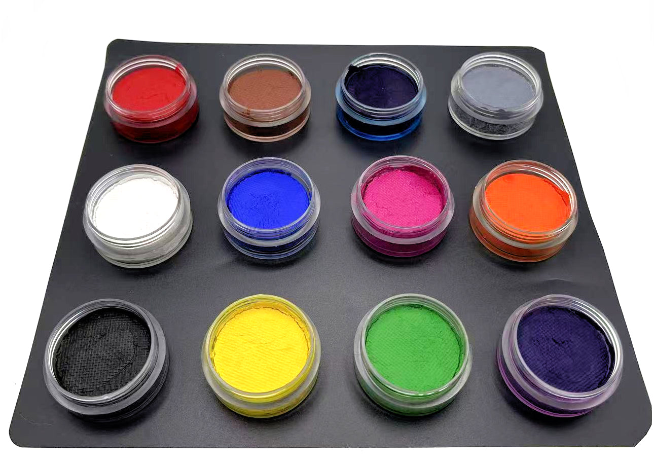 Kryvaline Creamy Line Matte Face Paint Kit 12 Colors 10g Each