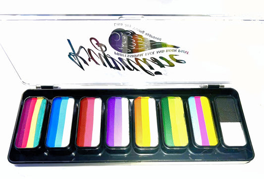 Face Painting Split Cake Palette with 8 one stroke cakes 10g each