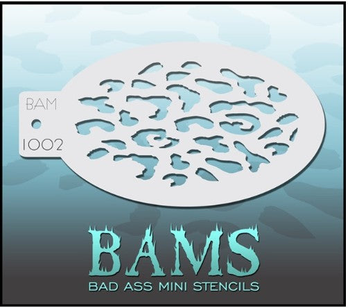Bad Ass Mini Stencils 1002 - Kryvaline Body Art Makeup | Glitter Tattoos, Face & Body Paint, Design - Kryvaline Body Art Makeup