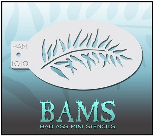 Bad Ass Mini Stencils 1010 - Kryvaline Body Art Makeup | Glitter Tattoos, Face & Body Paint, Design - Kryvaline Body Art Makeup