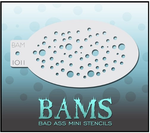 Bad Ass Mini Stencils 1011 - Kryvaline Body Art Makeup | Glitter Tattoos, Face & Body Paint, Design - Kryvaline Body Art Makeup