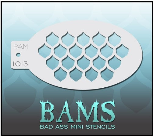 Bad Ass Mini Stencils 1013 - Kryvaline Body Art Makeup | Glitter Tattoos, Face & Body Paint, Design - Kryvaline Body Art Makeup