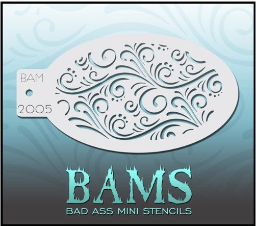Bad Ass Mini Stencils 2005 - Kryvaline Body Art Makeup | Glitter Tattoos, Face & Body Paint, Design - Kryvaline Body Art Makeup
