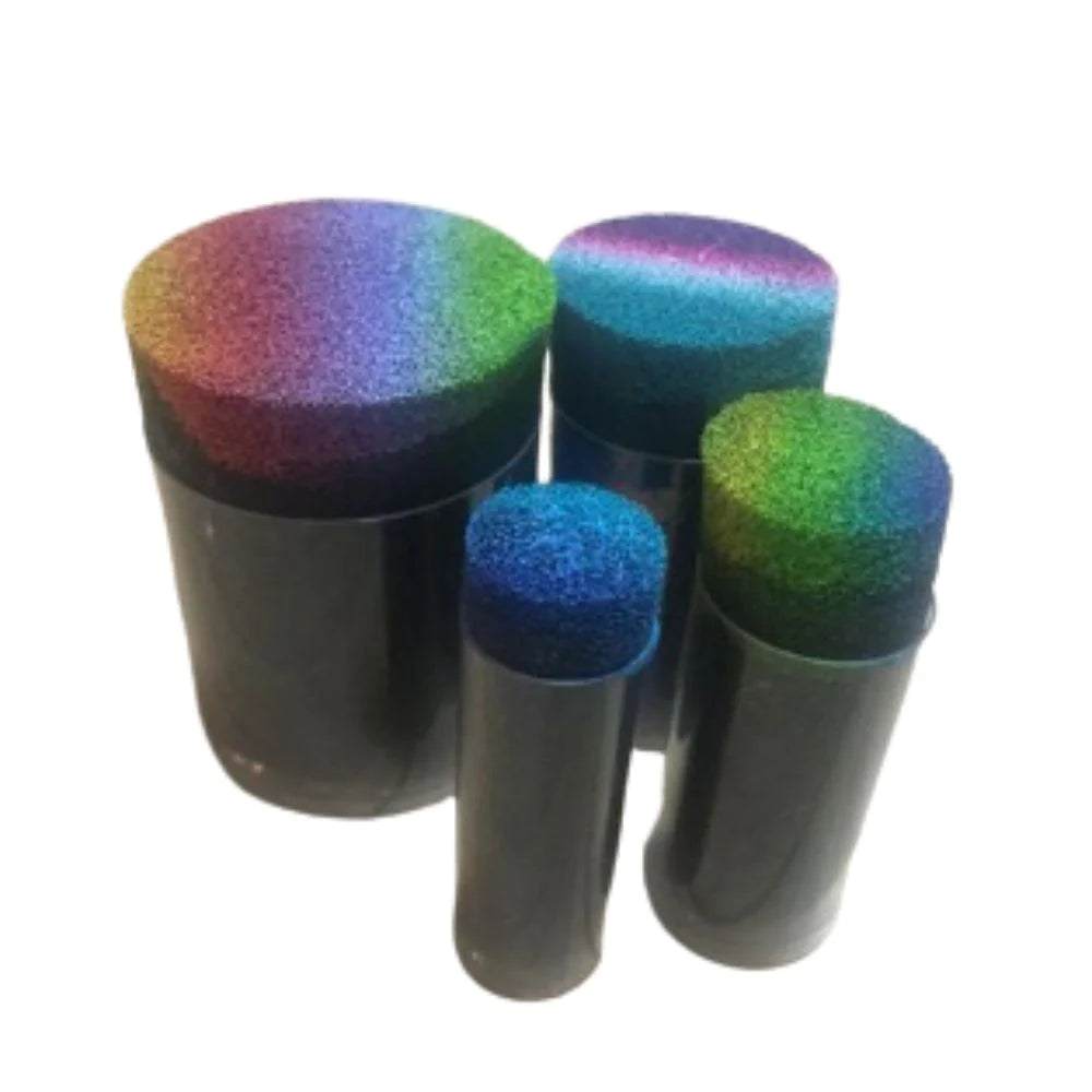 Black Tube Sponges Set of 4 - Kryvaline Body Art Makeup | Glitter Tattoos, Face & Body Paint, Design - Kryvaline Body Art Makeup