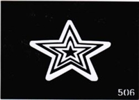 Glitter Tattoo Stencils 5 Pieces Package 034 - Kryvaline Body Art Makeup | Glitter Tattoos, Face & Body Paint, Design - Kryvaline Body Art Makeup