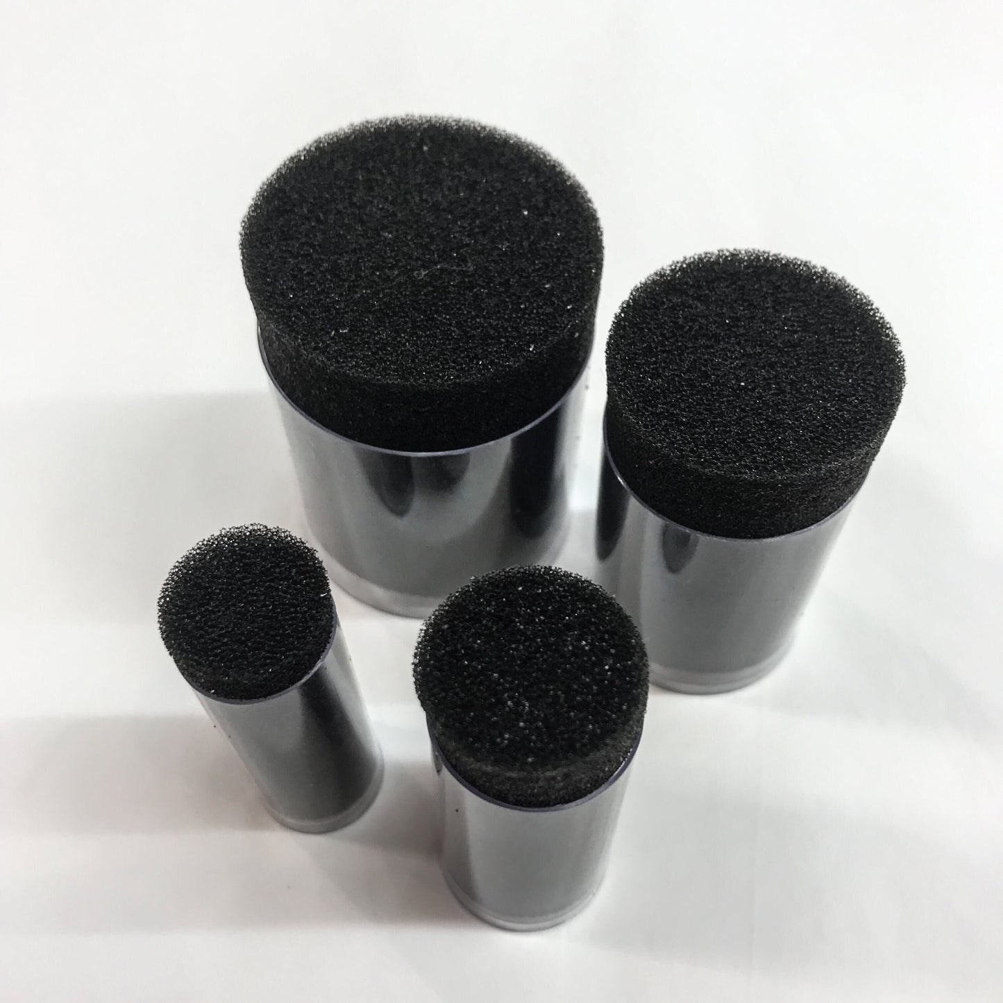 Black Tube Sponges Set of 4 - Kryvaline Body Art Makeup | Glitter Tattoos, Face & Body Paint, Design - Kryvaline Body Art Makeup