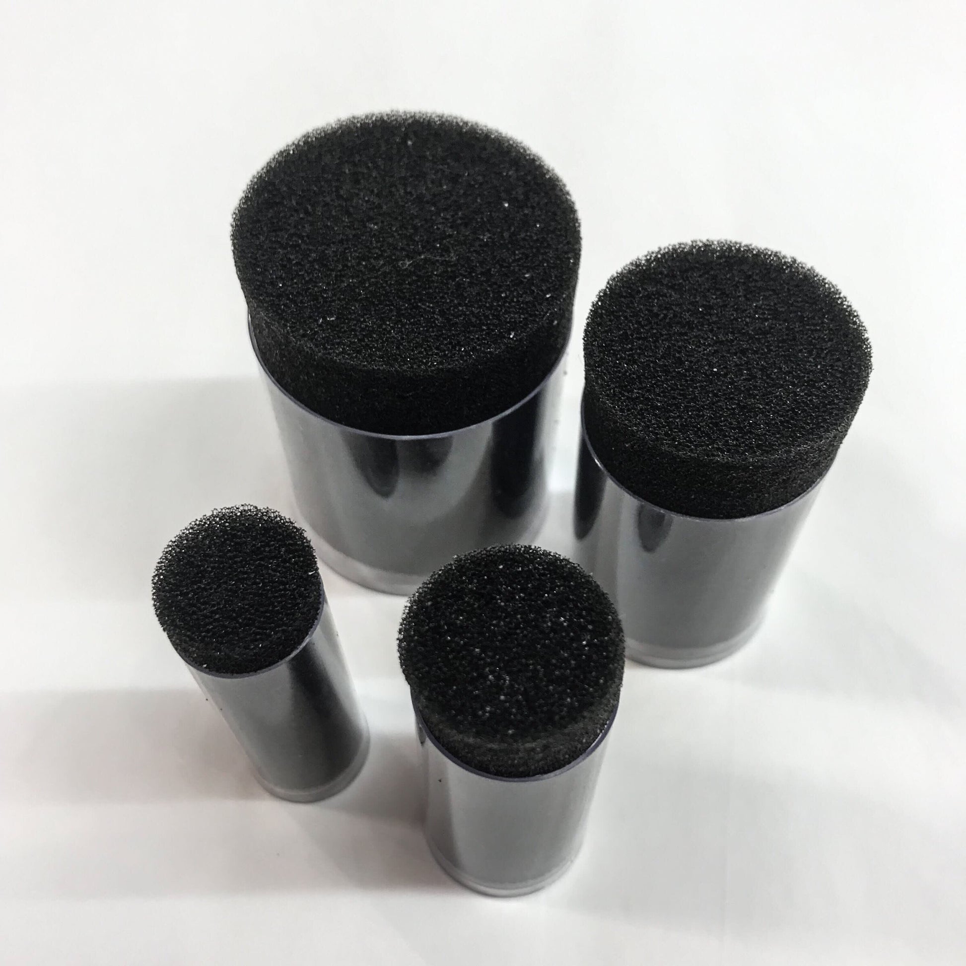 Black Tube Sponges Set of 4 - Kryvaline Body Art Makeup | Glitter Tattoos, Face & Body Paint, Design - Kryvaline Body Art Makeup