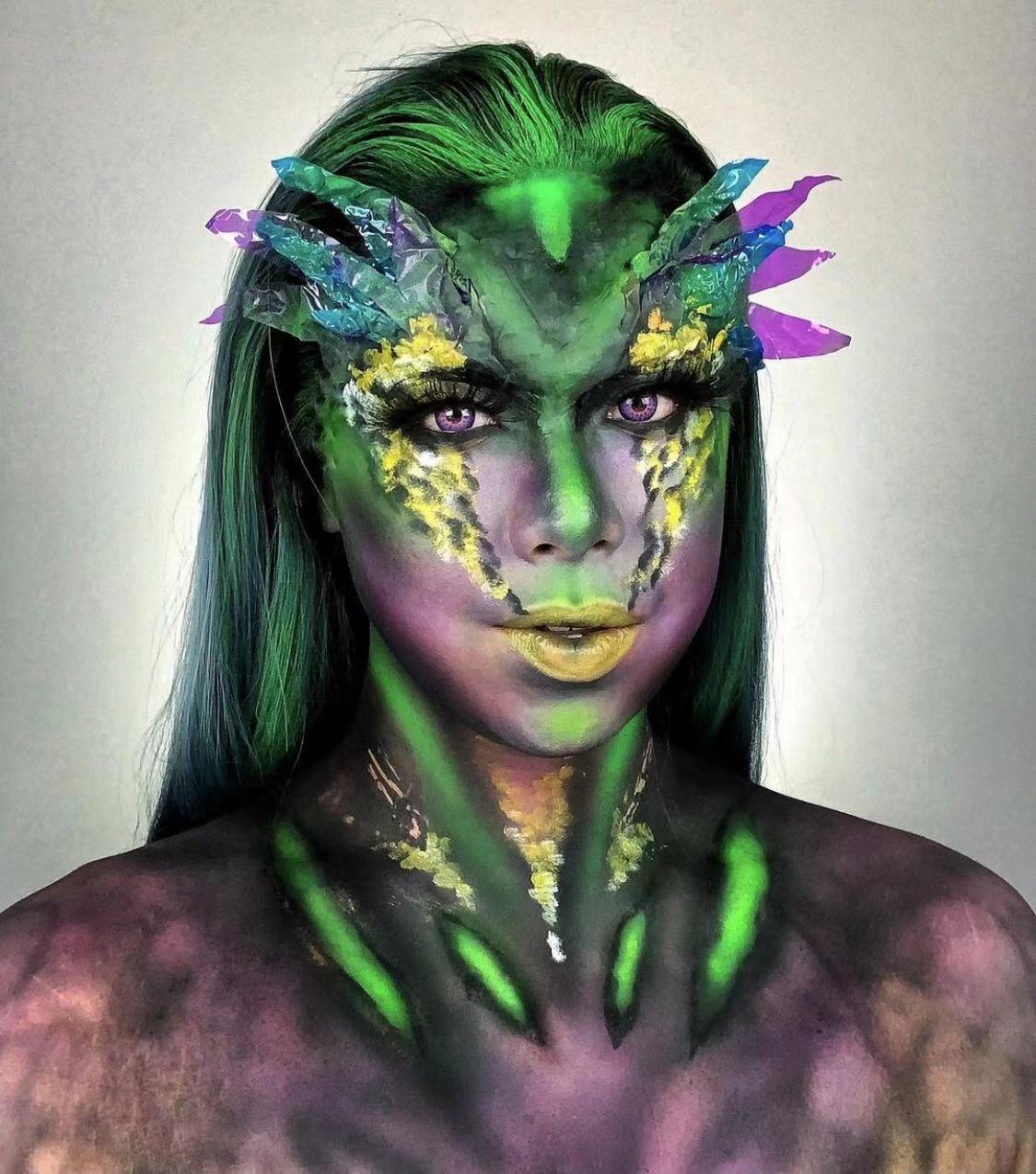Hybrid Airbrush Paints Common Set - Kryvaline Body Art Makeup | Glitter Tattoos, Face & Body Paint, Design - Kryvaline Body Art Makeup