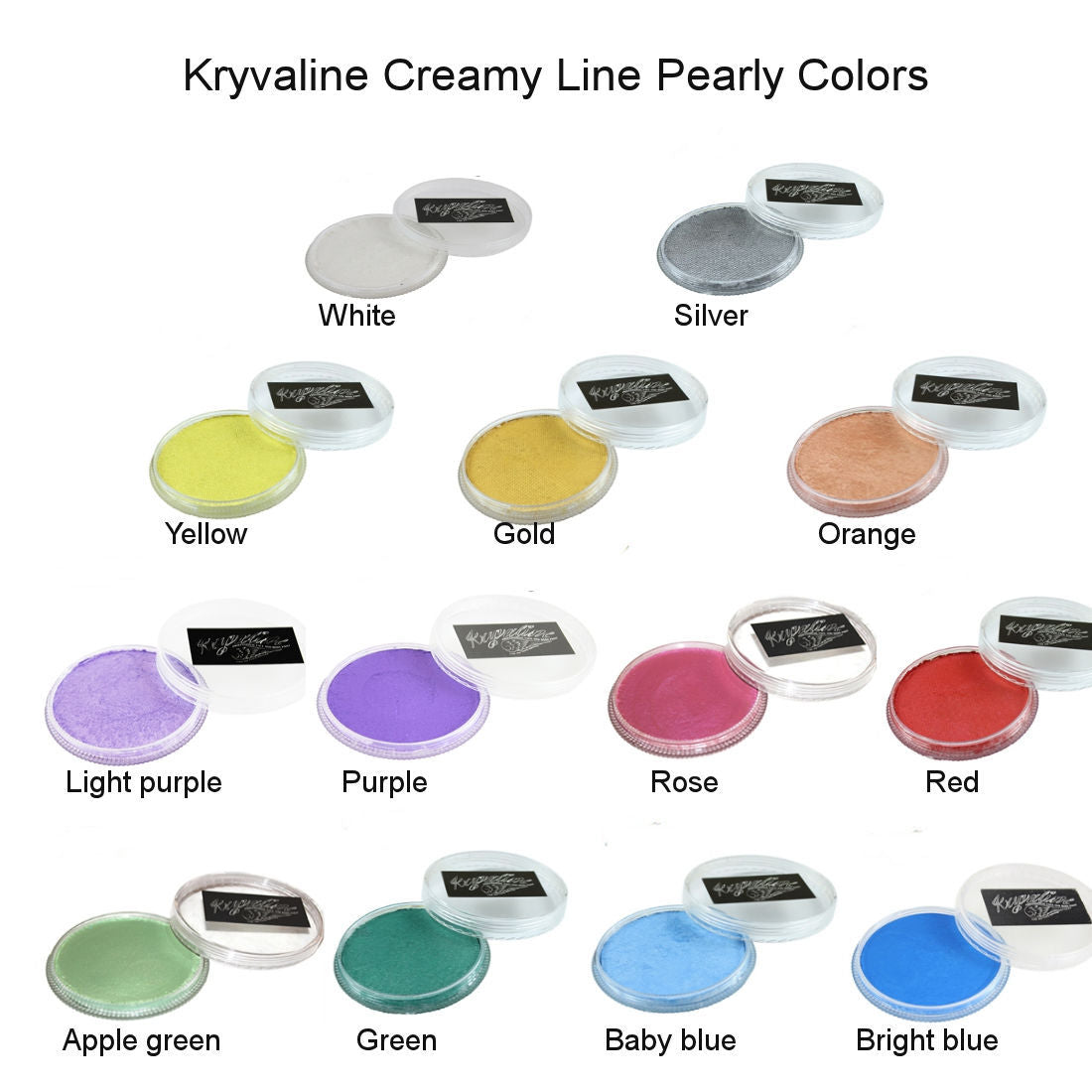 Kryvaline Face and body Paint Pearly Colors 30g Rose - Kryvaline Body Art Makeup | Glitter Tattoos, Face & Body Paint, Design - Kryvaline Body Art Makeup