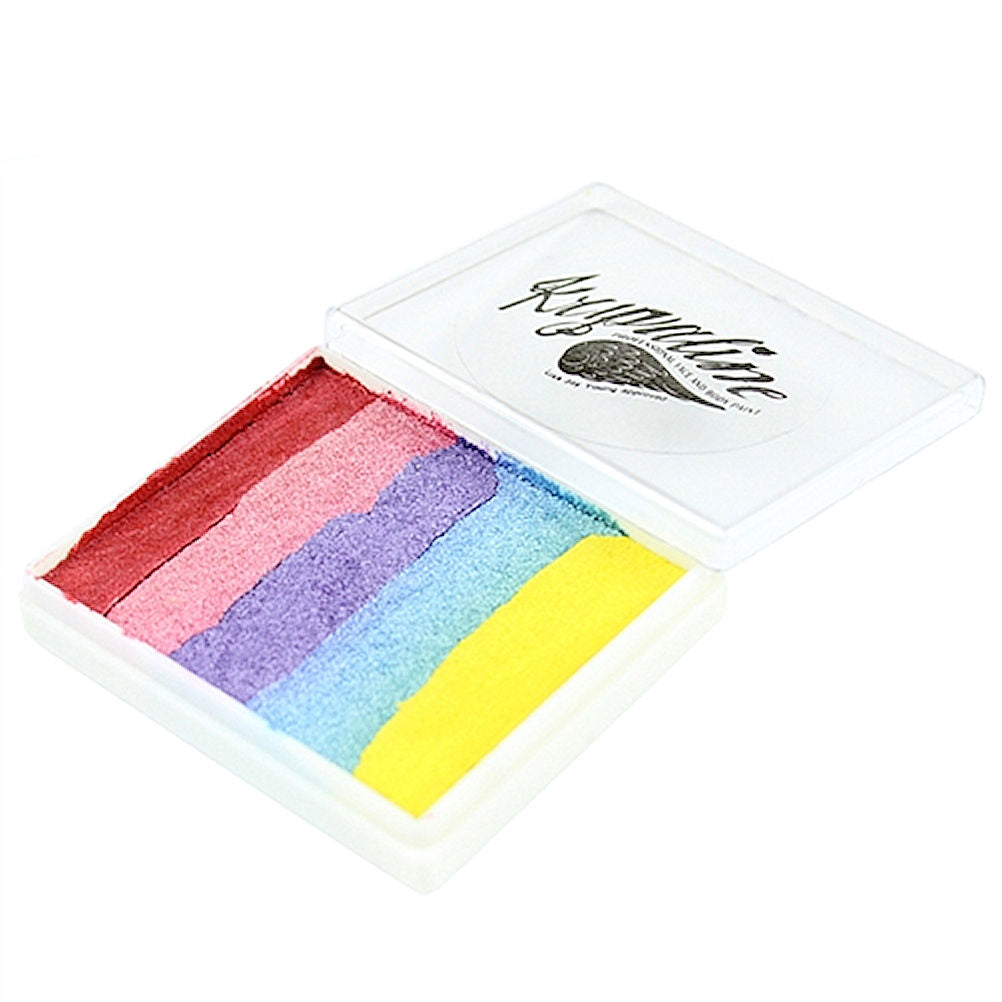 Kryvaline Face and Body Paint Split Cakes 50g Metallic Glowgaze - Kryvaline Body Art Makeup | Glitter Tattoos, Face & Body Paint, Design - Kryvaline Body Art Makeup
