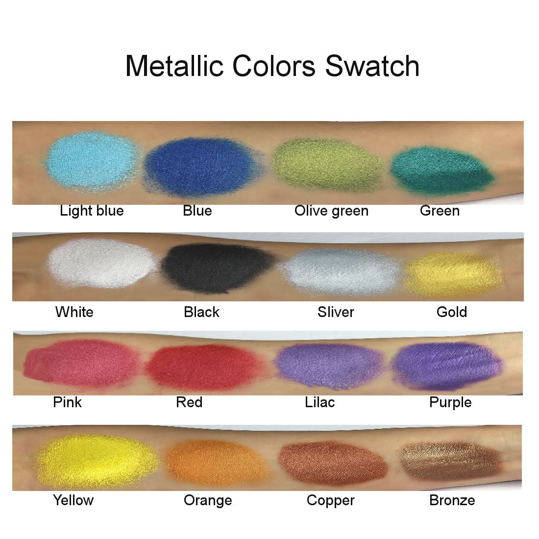 Kryvaline Face and body Paint Metallic Colors 30g Light Blue - Kryvaline Body Art Makeup | Glitter Tattoos, Face & Body Paint, Design - Kryvaline Body Art Makeup